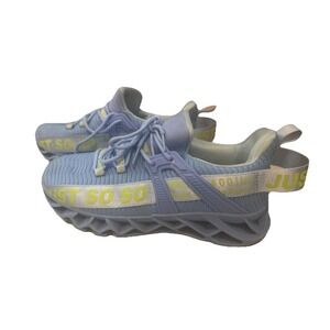 Just So So Womens Running Shoes Blue Green Athletic Sneakers EU 40 US 9